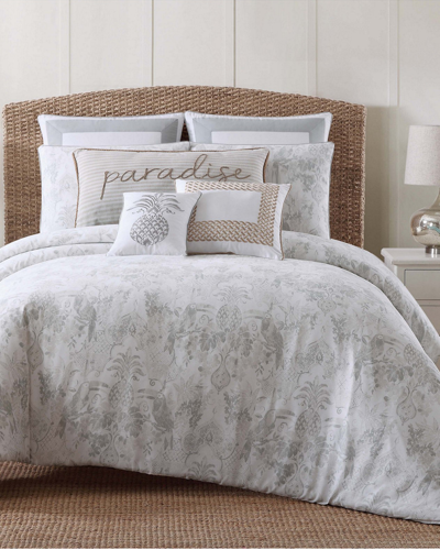 Oceanfront Resort Tropical Plantation Toile Comforter Set