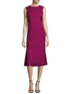 Js Collections Soutache Midi Dress In Fuchsia