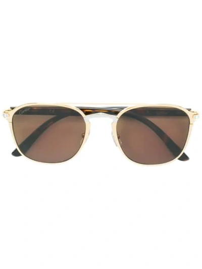 Cartier C Décor Sunglasses In Metallic