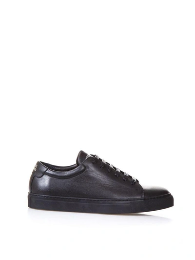 National Standard Edition 3 Fusalp Black Leather Sneakers