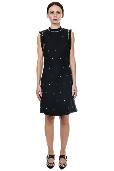 Miu Miu Faille Cady Dress In Black