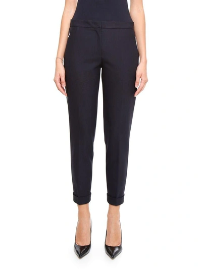 Prada Lightweight Wool Trousers In Ardesiagrigio