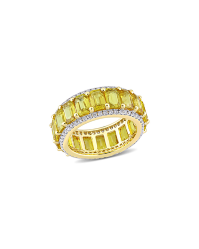Diamond Select Cuts 14k 11.71 Ct. Tw. Diamond & Yellow Sapphire Ring