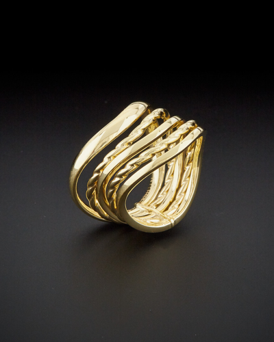 Italian Gold Five-row Wave Ring