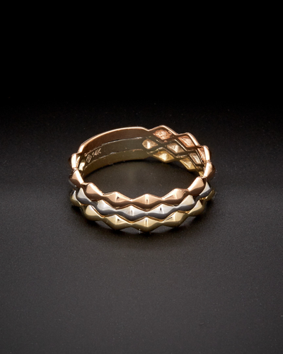 Italian Gold Tri-tone Ring