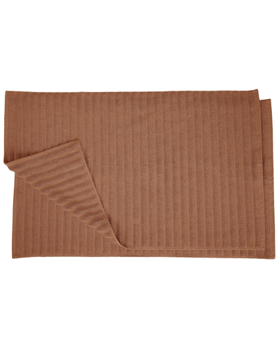 Superior 2pc Bath Mat Set In Coffee