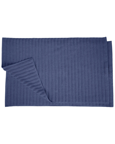 Superior 2pc Bath Mat Set In Navy Blue