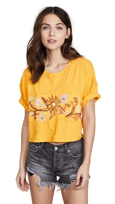 Free People Garden Time Tee In Yellow