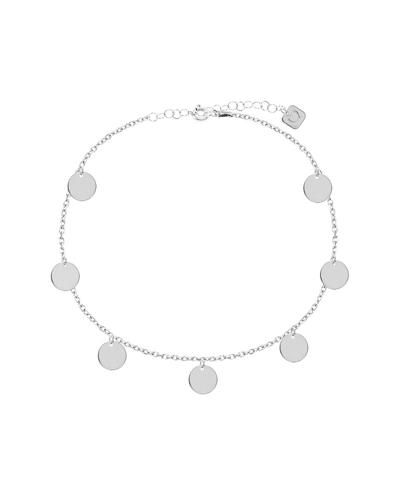 Gabi Rielle 18k Over Silver Shimmering Discs Anklet