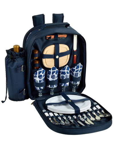 Picnic At Ascot Trellis Picnic Backpack For Four