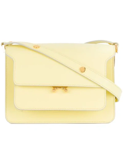Marni Trunk Shoulder Bag - Yellow In Yellow