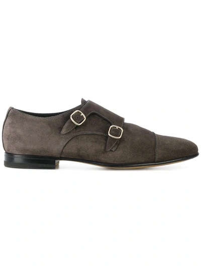Santoni Classic Monk Shoes - Brown
