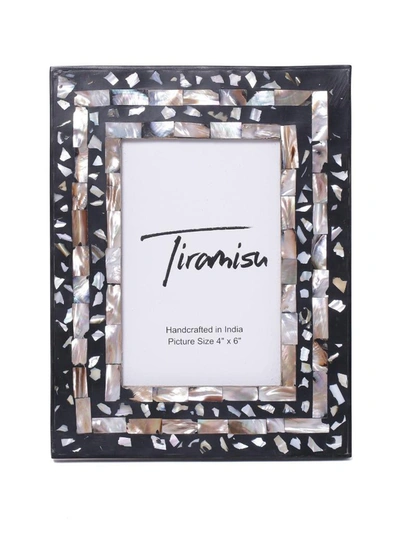 Tiramisu Mother Of Pearl Picture Frame In Black
