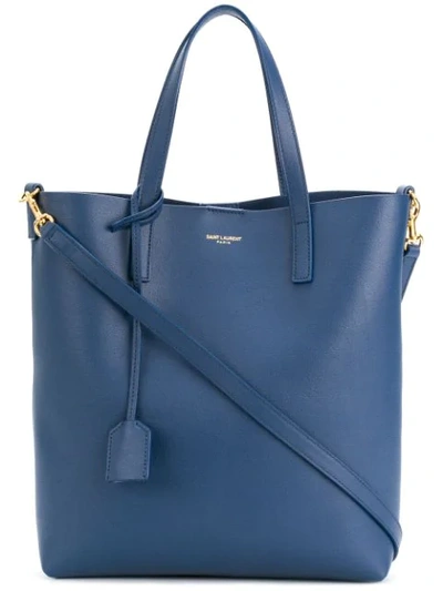 Saint Laurent Shopper Tote In Blue