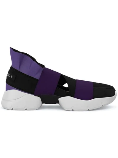 Emilio Pucci City Up Custom Trainers In Black