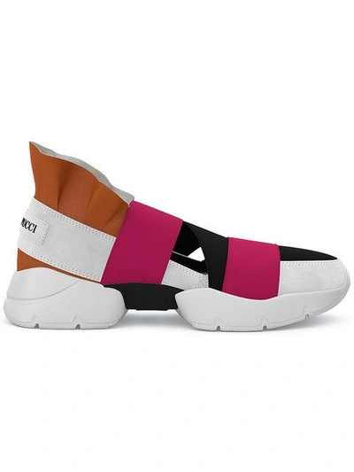 Emilio Pucci City Up Custom Sneakers In Multicolour