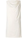 Rick Owens Drkshdw Draped Detail Shift Dress