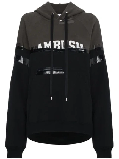 Ambush Taped Logo Hooded Sweatshirt In Black