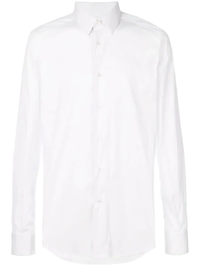 Fashion Clinic Timeless Stretch Shirt In White