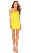 Susana Monaco Thin Strap Mini Dress In Yellow