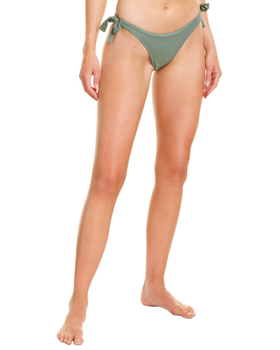 Sportsillustrated Swim Sports Illustrated Swim Sash Tie Bikini Bottom In Green