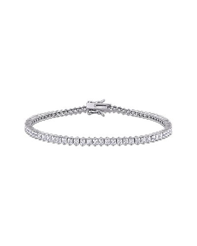 Unbranded Diamonds Silver Cz Tennis Bracelet