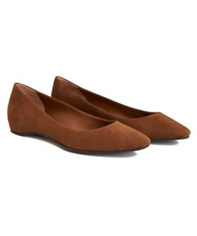 Aquatalia Marcella Waterproof Suede Flat In Nocolor