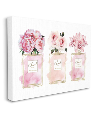 Stupell Industries Pink Flowers And Perfumes Glam Fashion Watercolor Wall Art By Amanda Greenwood