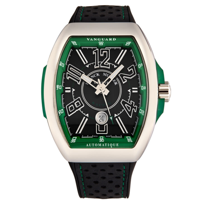 Franck Muller Vanguardrcin Automatic Mens Watch 45scracingblkgr In Black / Green