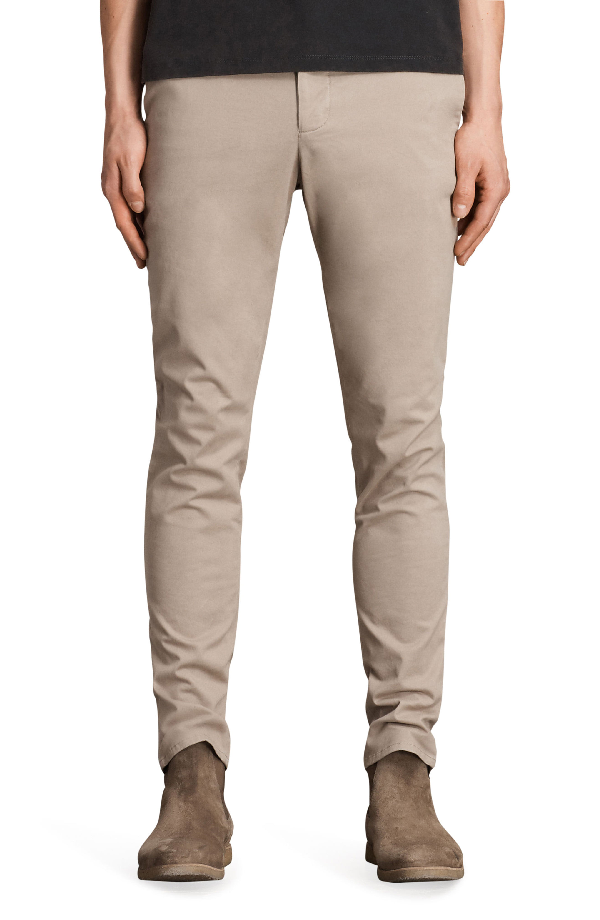 skinny fit chino pants