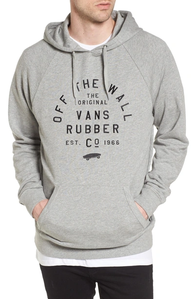 Vans Stacked Rubber Hoodie Sweatshirt In Cement Heather