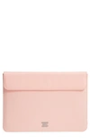 Herschel Supply Co Spokane 15-inch Macbook Pro Canvas Sleeve - Pink In Peach