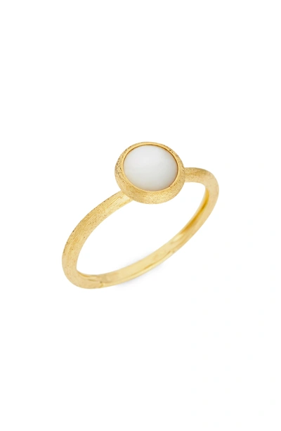 Marco Bicego 'jaipur' Stackable Ring In Yellow Gold/ Mother Of Pearl