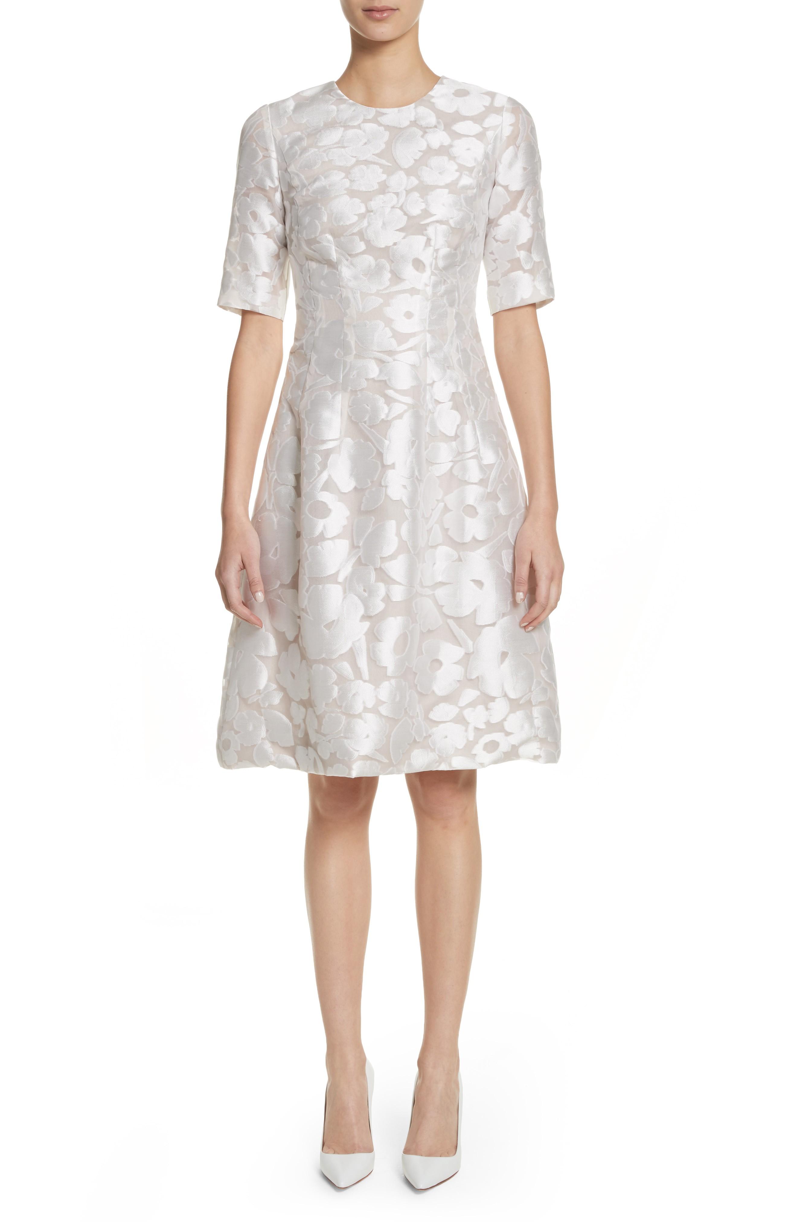 lela rose white lace dress