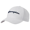 Champion Classic Twill Script Hat In White/navy