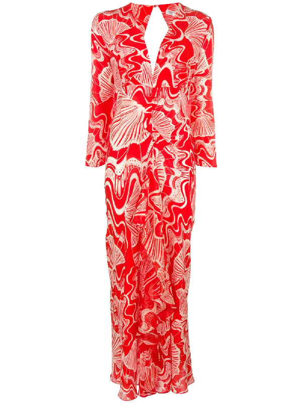 red rixo dress