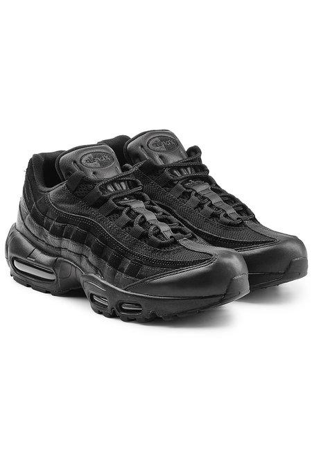 all black leather air max 95