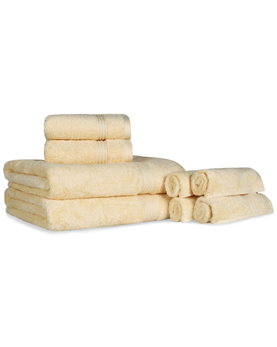 Superior Ultra Soft Assorted 8pc Absorbent Towel Set In Gold