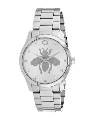 Gucci Women's G-timeless Watch In Silver