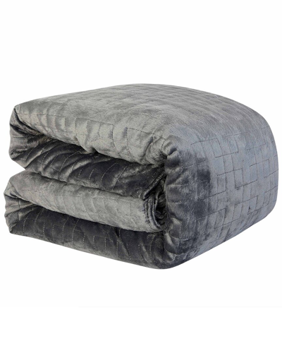 Sutton Home Removeable Washable Duvet Weighted Blanket In Grey