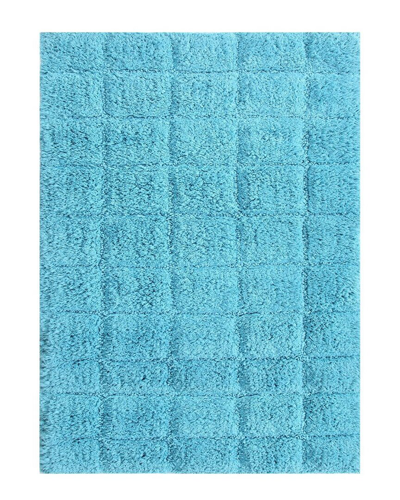 Knightsbridge Summer Tile Bath Rug In Aqua