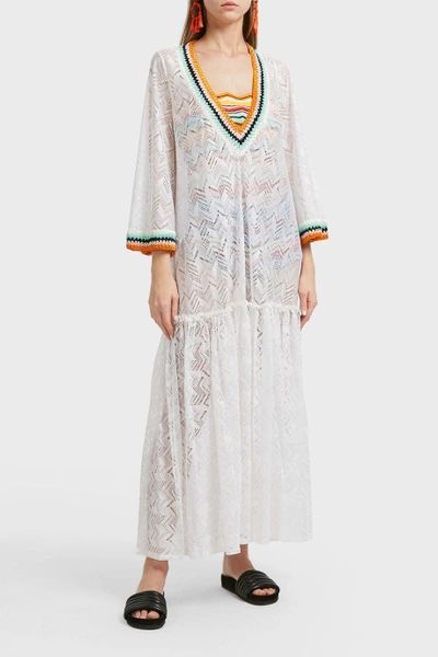 Missoni Knitted Long Dress In White