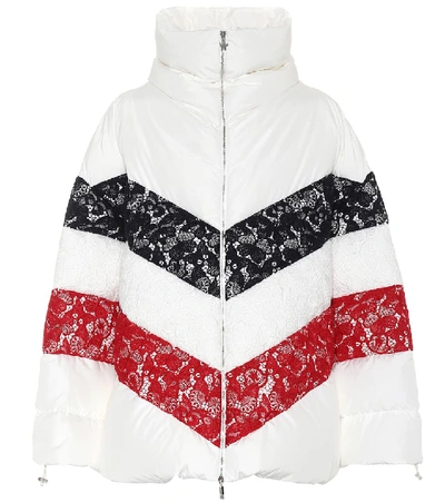 Moncler Lace Stripe Jacket - White