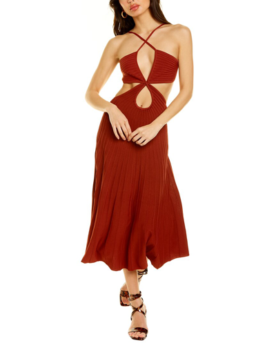 Cult Gaia Ottilia Maxi Dress In Brown