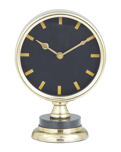 Peyton Lane Stainless Steel Modern Clock In Gold