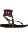 Isabel Marant Eliby Sandals In Red