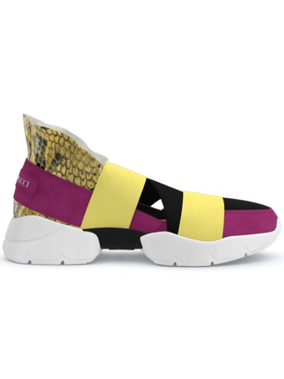 Emilio Pucci City Up Custom Sneakers In Yellow