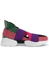 Emilio Pucci City Up Custom Sneakers In Green