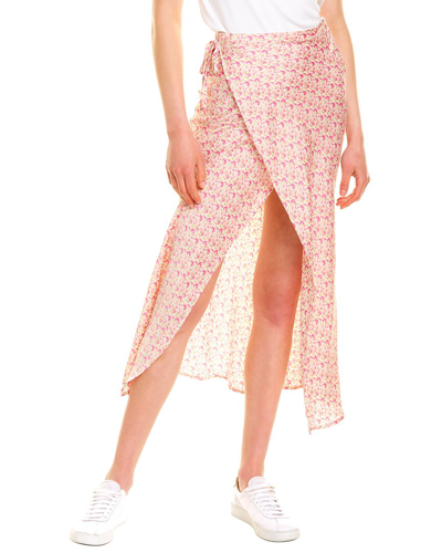 Destinaire Wrap Maxi Skirt In Pink