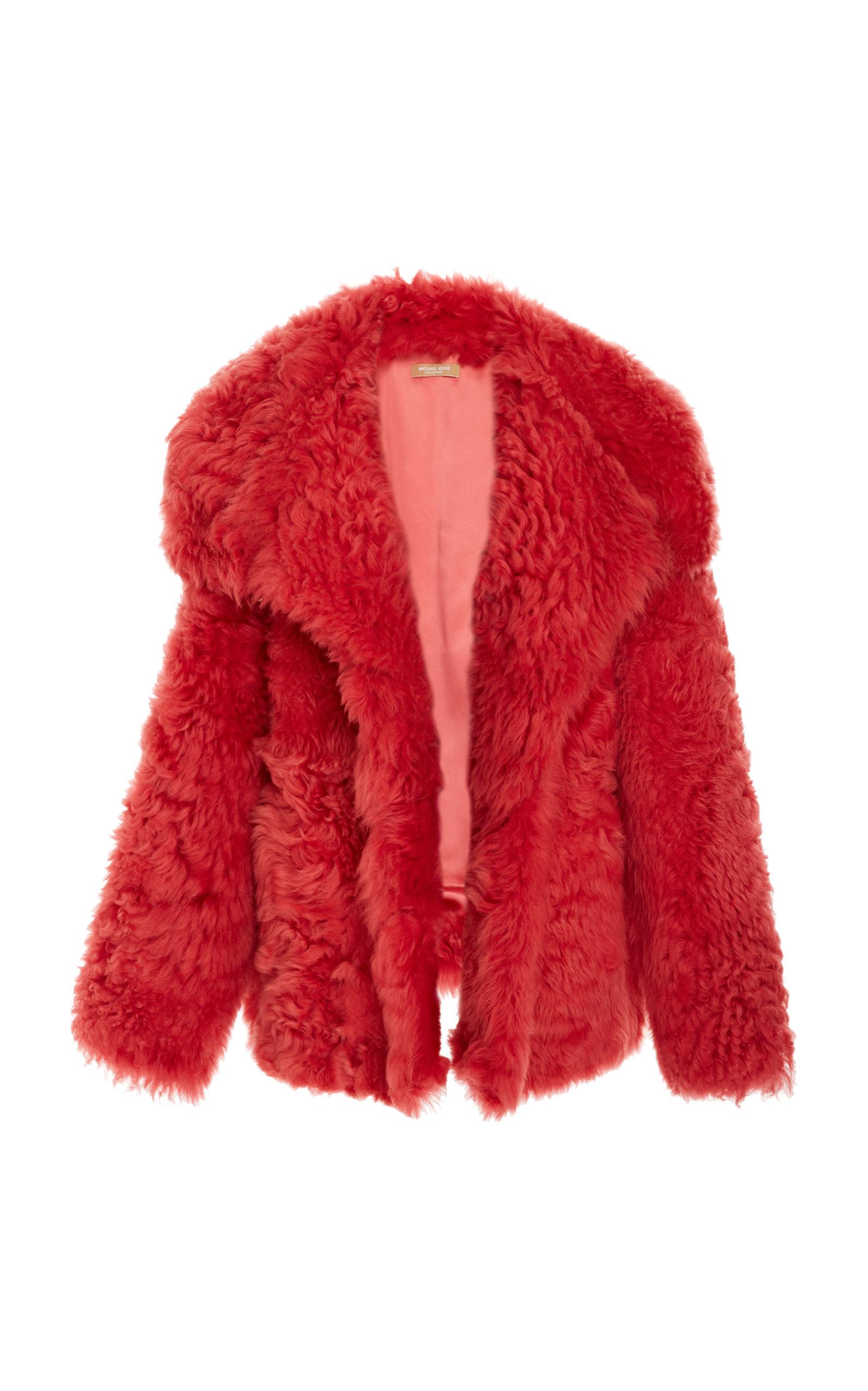 Michael Kors Curly Tosccana Coat In Pink | ModeSens